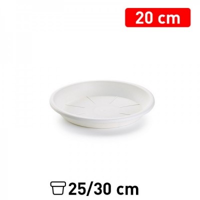 PLATO MACETA 20 CM BLANCO