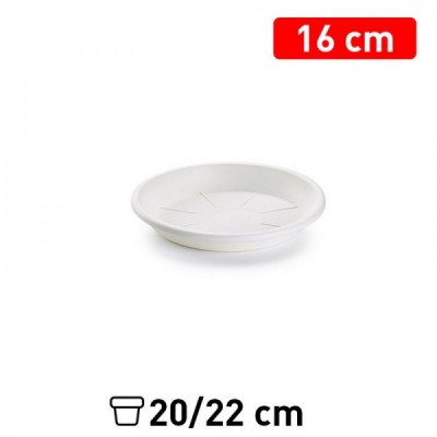 PLATO MACETA 16 CM BLANCO