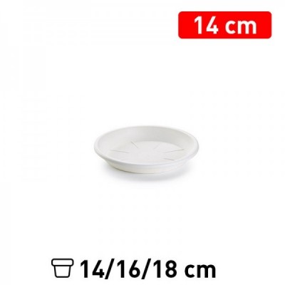 PLATO MACETA 14 CM BLANCO