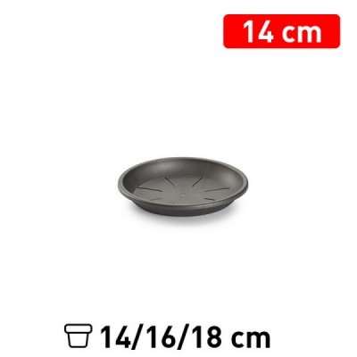 PLATO MACETA 14 CM ANTRACITA