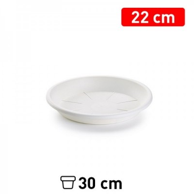 PLATO MACETA 22 CM BLANCO