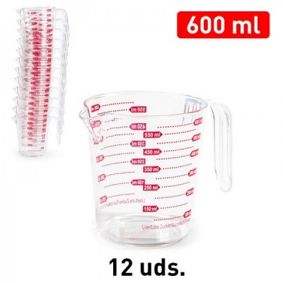 JARRA MEDIDORA CRISTAL 600 ML