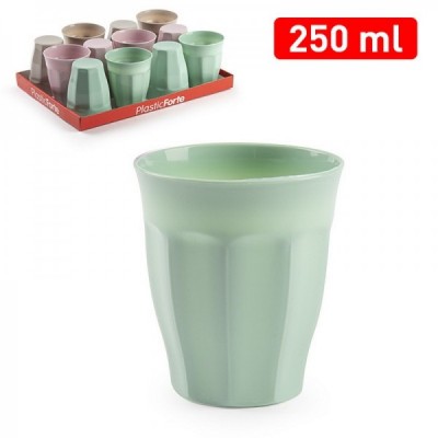 VASO AGUA 250 ML SURT VRM