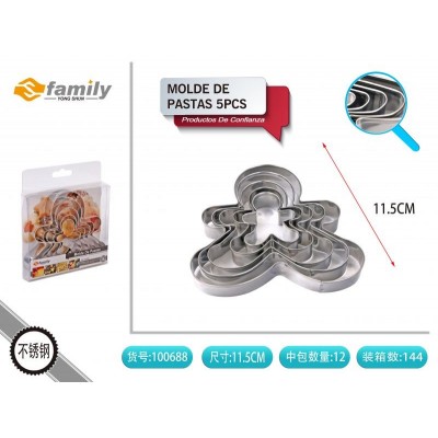 MOLDE DE GALLETAS 5PCS