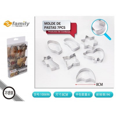 MOLDE DE GALLETAS 7PCS