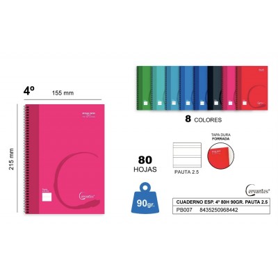 CUADERNO A5 DOS RAYAS