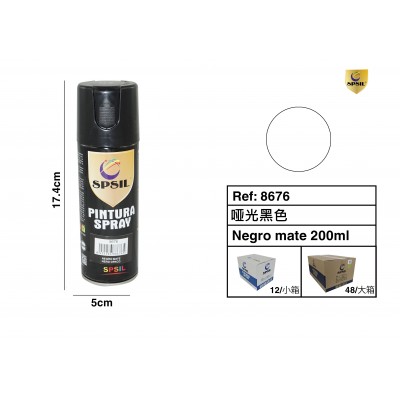 PINTURAS SPRAY NEGRO 200ML