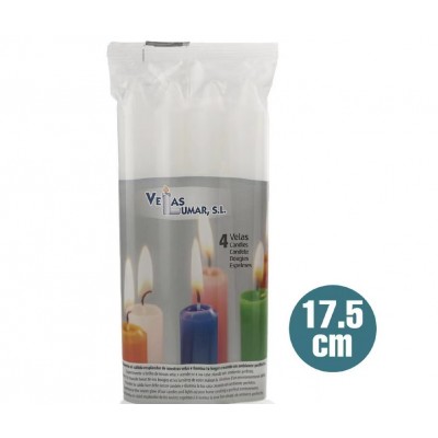 PACK 4 VELAS CILINDRICAS