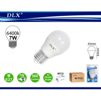 LED.G45 7W E27 6/u