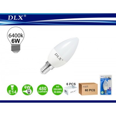 LED.C37 E14 6W 6/u