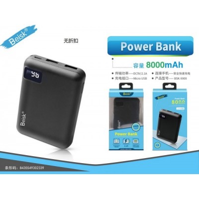 POWER BANK 8000MAH NEGRO